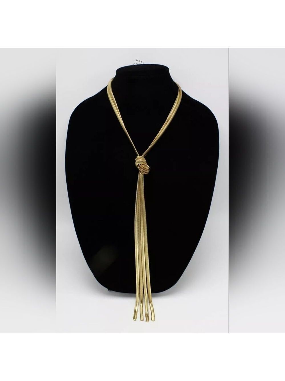 NWT Gold Knotted Snake Chain Necklace by INC. - Picture 1 of 2